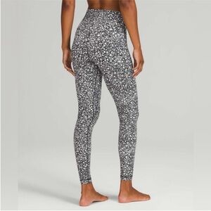 lululemon athletica Black and White aligns Patterned Leggings